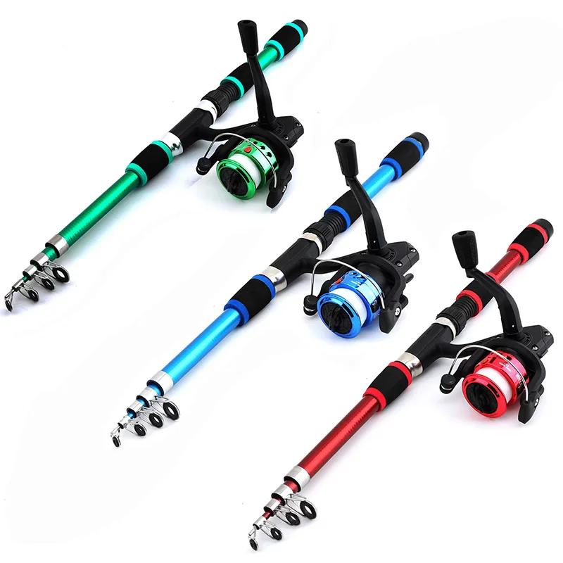Spinning Reel - Children's Fishing Rod with Telescopic Fishing