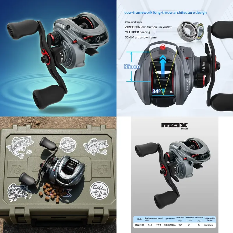 ZGLY Abu Garcia Elite Dropper  - Baitcasting Reel ulasan dan harga