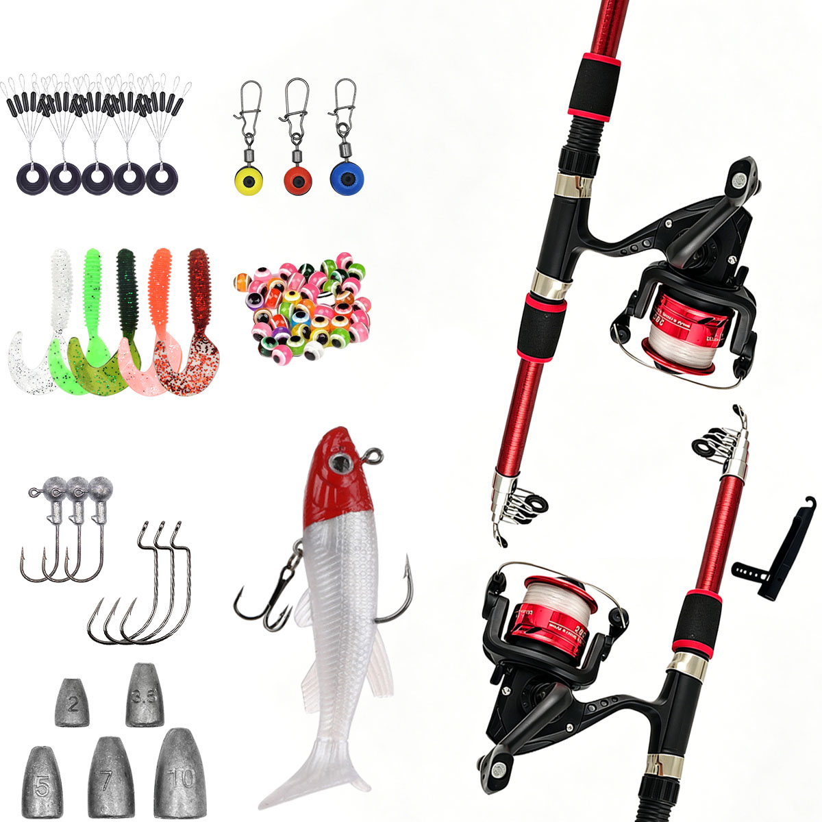 Spinning Fishing Rod and Reel  - Spincast Reel ulasan dan harga